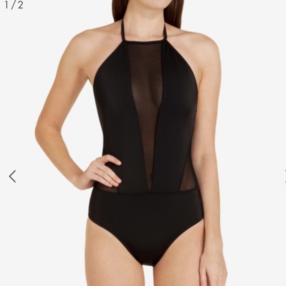 Ted Baker London Mesh Panel Swimsuit - Picture 1 of 6